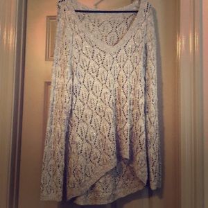 Glittery cream sweater